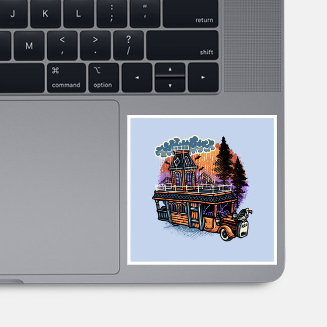 Gloomy Roadtrip-None-Glossy-Sticker-glitchygorilla