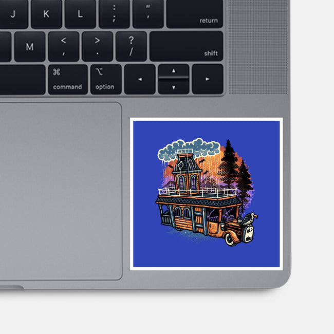 Gloomy Roadtrip-None-Glossy-Sticker-glitchygorilla