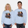 Gloomy Roadtrip-Unisex-Crew Neck-Sweatshirt-glitchygorilla