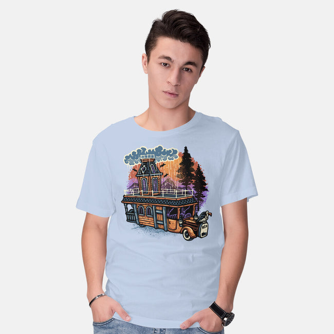 Gloomy Roadtrip-Mens-Basic-Tee-glitchygorilla