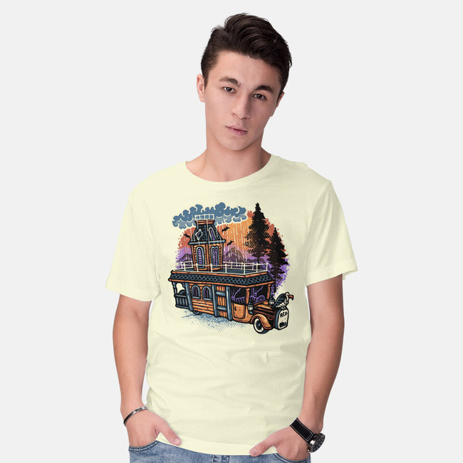 Gloomy Roadtrip-Mens-Basic-Tee-glitchygorilla