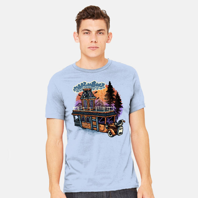 Gloomy Roadtrip-Mens-Heavyweight-Tee-glitchygorilla