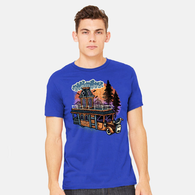 Gloomy Roadtrip-Mens-Heavyweight-Tee-glitchygorilla