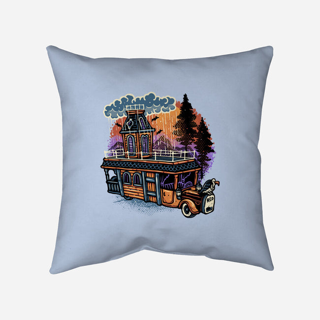 Gloomy Roadtrip-None-Removable Cover w Insert-Throw Pillow-glitchygorilla