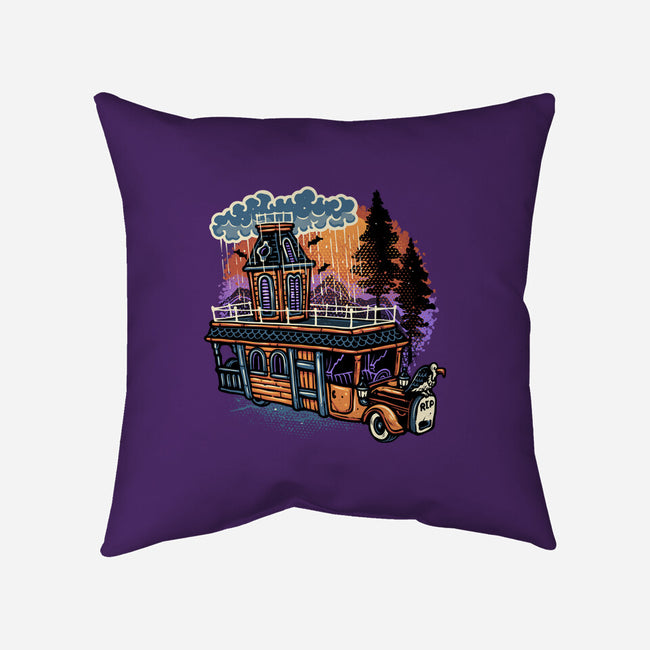 Gloomy Roadtrip-None-Removable Cover w Insert-Throw Pillow-glitchygorilla