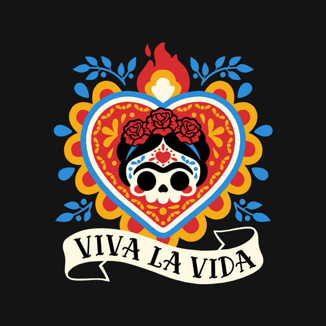 Calavera Frida Sagrado Corazon-Mens-Basic-Tee-NemiMakeit