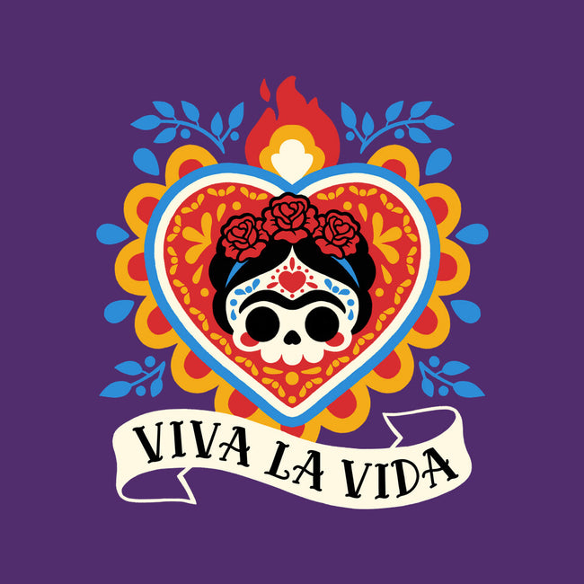 Calavera Frida Sagrado Corazon-None-Polyester-Shower Curtain-NemiMakeit