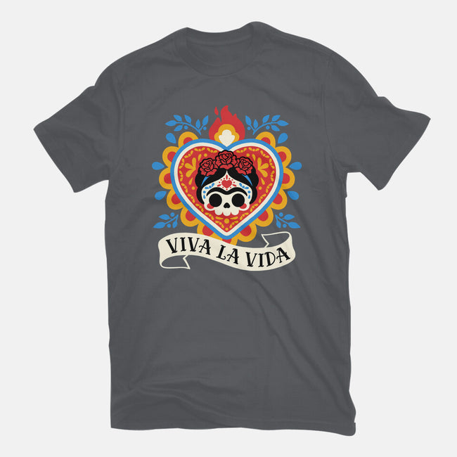 Calavera Frida Sagrado Corazon-Mens-Premium-Tee-NemiMakeit