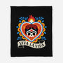 Calavera Frida Sagrado Corazon-None-Fleece-Blanket-NemiMakeit