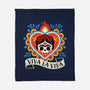 Calavera Frida Sagrado Corazon-None-Fleece-Blanket-NemiMakeit
