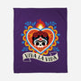 Calavera Frida Sagrado Corazon-None-Fleece-Blanket-NemiMakeit