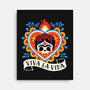 Calavera Frida Sagrado Corazon-None-Stretched-Canvas-NemiMakeit