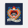 Calavera Frida Sagrado Corazon-None-Stretched-Canvas-NemiMakeit