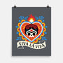 Calavera Frida Sagrado Corazon-None-Matte-Poster-NemiMakeit