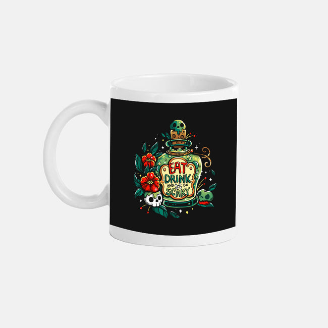 Eat Drink And Be Very Scary-None-Mug-Drinkware-Vallina84