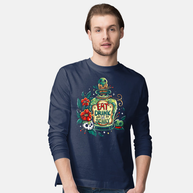 Eat Drink And Be Very Scary-Mens-Long Sleeved-Tee-Vallina84