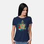 Eat Drink And Be Very Scary-Womens-Basic-Tee-Vallina84