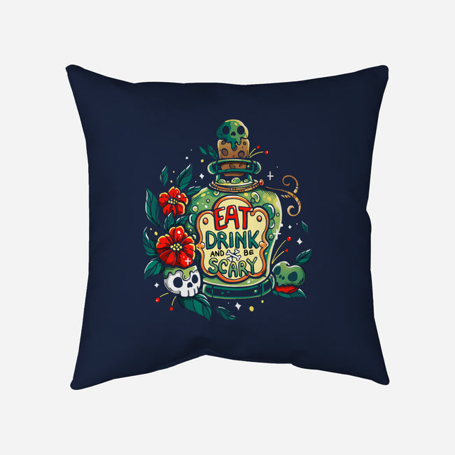 Eat Drink And Be Very Scary-None-Removable Cover w Insert-Throw Pillow-Vallina84