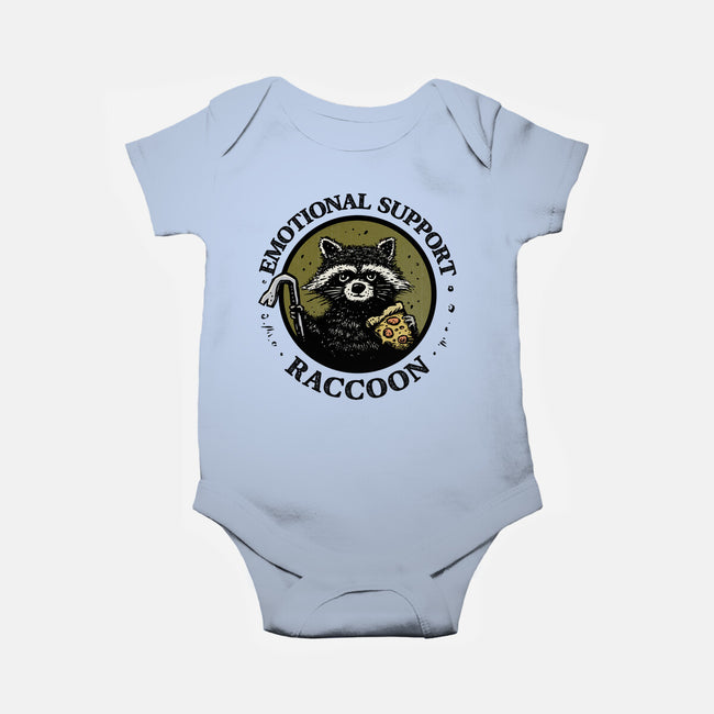 Emotional Support Raccoon-Baby-Basic-Onesie-kg07