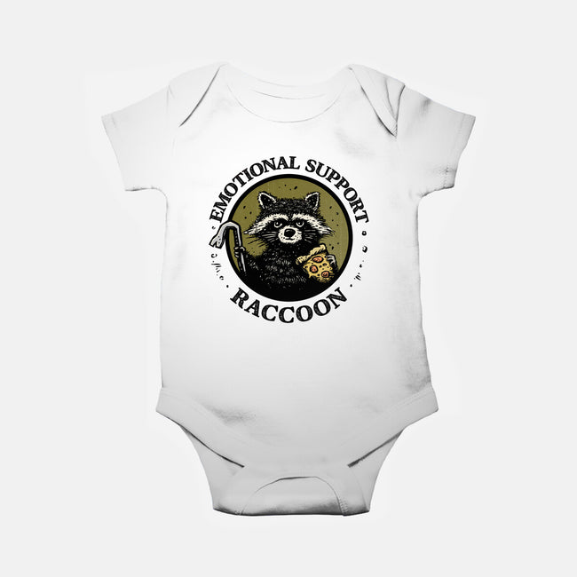 Emotional Support Raccoon-Baby-Basic-Onesie-kg07