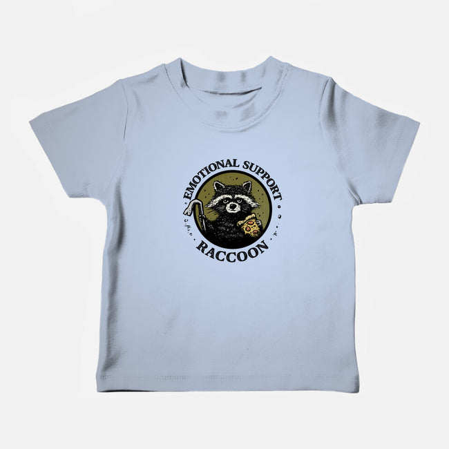 Emotional Support Raccoon-Baby-Basic-Tee-kg07