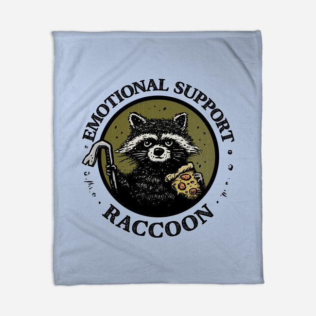 Emotional Support Raccoon-None-Fleece-Blanket-kg07