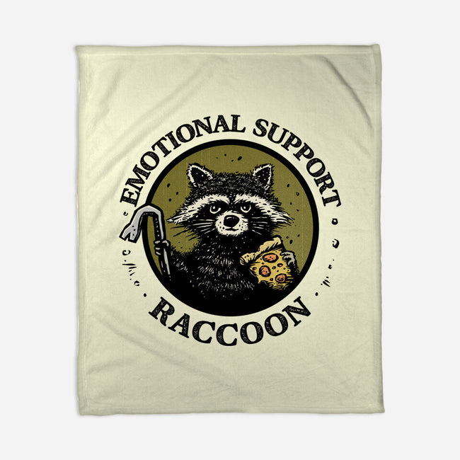 Emotional Support Raccoon-None-Fleece-Blanket-kg07