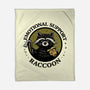 Emotional Support Raccoon-None-Fleece-Blanket-kg07