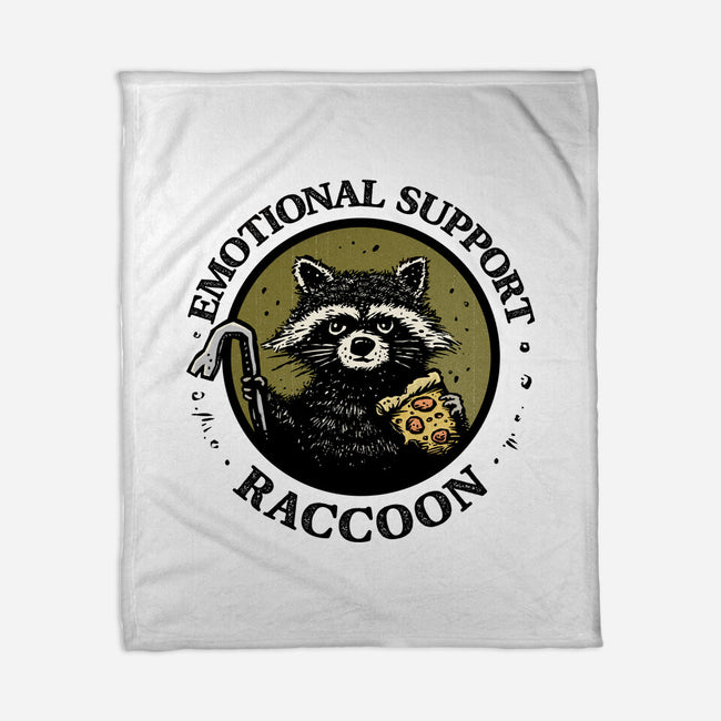Emotional Support Raccoon-None-Fleece-Blanket-kg07