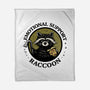 Emotional Support Raccoon-None-Fleece-Blanket-kg07