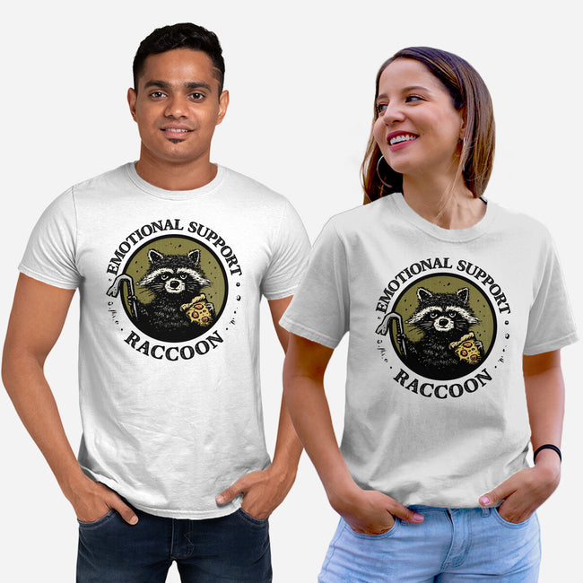 Emotional Support Raccoon-Unisex-Basic-Tee-kg07