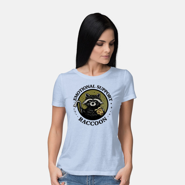 Emotional Support Raccoon-Womens-Basic-Tee-kg07