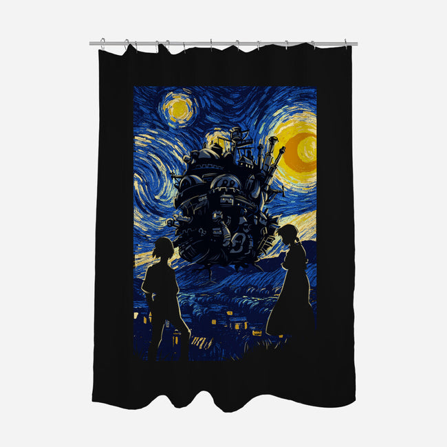 Starrynight Castle-None-Polyester-Shower Curtain-fanfabio