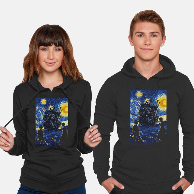 Starrynight Castle-Unisex-Pullover-Sweatshirt-fanfabio