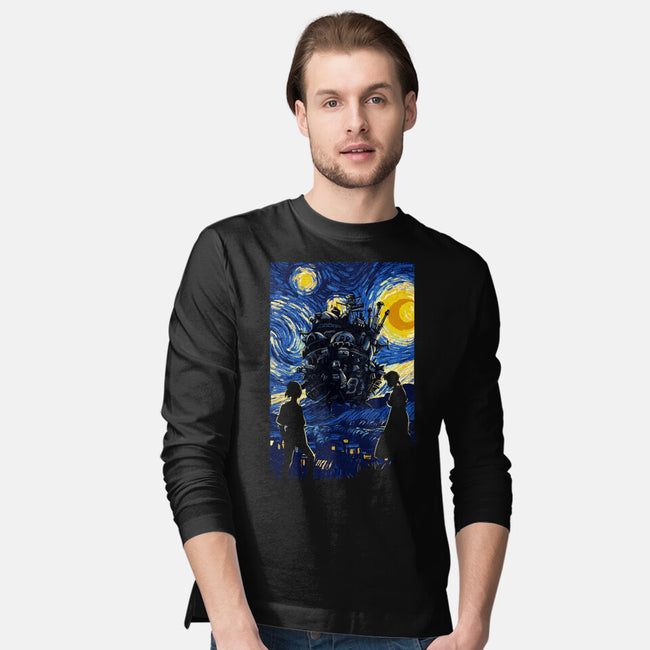 Starrynight Castle-Mens-Long Sleeved-Tee-fanfabio