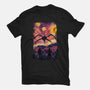 Monster In Starrynight-Womens-Basic-Tee-fanfabio