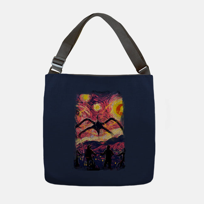 Monster In Starrynight-None-Adjustable Tote-Bag-fanfabio