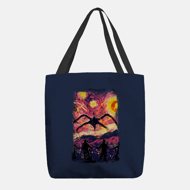 Monster In Starrynight-None-Basic Tote-Bag-fanfabio