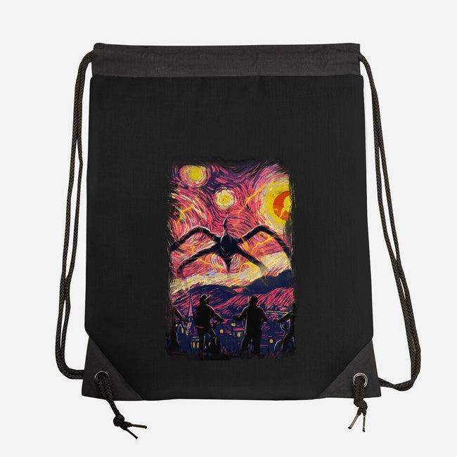 Monster In Starrynight-None-Drawstring-Bag-fanfabio