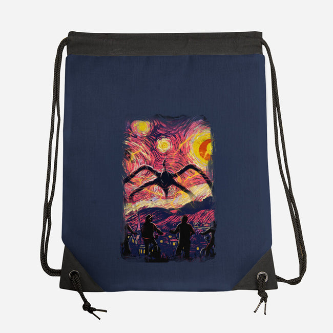 Monster In Starrynight-None-Drawstring-Bag-fanfabio