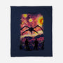 Monster In Starrynight-None-Fleece-Blanket-fanfabio