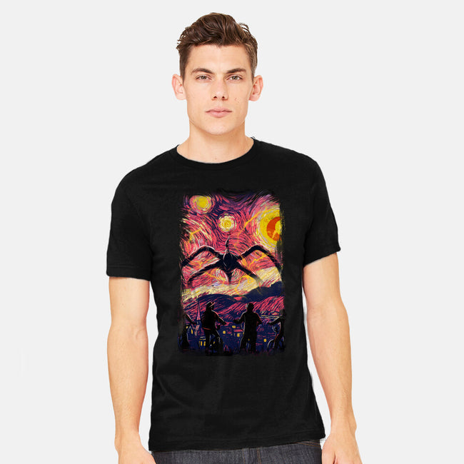 Monster In Starrynight-Mens-Heavyweight-Tee-fanfabio