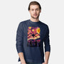 Monster In Starrynight-Mens-Long Sleeved-Tee-fanfabio