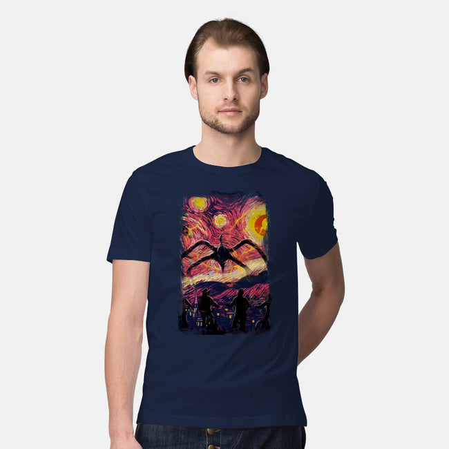 Monster In Starrynight-Mens-Premium-Tee-fanfabio