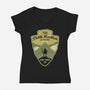 Legendary Mountain-Womens-V-Neck-Tee-retrodivision