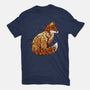 Autumn Fox Landscape-Mens-Heavyweight-Tee-dandingeroz