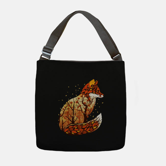 Autumn Fox Landscape-None-Adjustable Tote-Bag-dandingeroz
