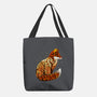 Autumn Fox Landscape-None-Basic Tote-Bag-dandingeroz