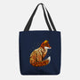 Autumn Fox Landscape-None-Basic Tote-Bag-dandingeroz