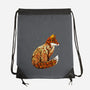 Autumn Fox Landscape-None-Drawstring-Bag-dandingeroz
